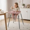 Milababy Pilnas silikoninis kilimėlis, priderintas prie Ikea Antilop rožinės kėdės