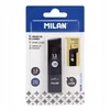 Milan 2b 1.3 mm grafitai automatinio pieštuko, 12 vnt.