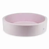 Mimii Suchy basen 130x30 Velvet Soft Šviesiai rožinė bez piłek