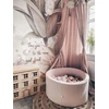 Mimii Suchy basen 130x30 Velvet Soft Šviesiai rožinė bez piłek