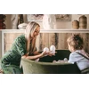 Mimii Suchy basen 90x40 Velvet Soft Oliwkowy su piłeczkami 300 vnt: skaidrus,