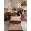 Mimii Suchy basen 90x90x40 Velvet Soft Ciemny Kreminis bez piłek