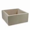 Mimii SUCHY BASEN bez piłek KOJEC vaikams 90x90x40cm Soft Kreminis kwadrat