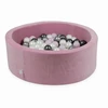 Mimii SUCHY BASEN KOJEC vaikams 90x30cm Soft Rožinė 200 piłek apvalus