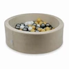 Mimii SUCHY BASEN KOJEC vaikams 90x30cm Velvet Soft Kreminis 200 piłek apvalus