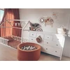 Mimii SUCHY BASEN KOJEC vaikams 90x40cm Soft Canyon Clay 300 piłek apvalus