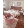 Mimii SUCHY BASEN KOJEC vaikams 90x40cm Velvet Soft Rožinė 300 piłek apvalus
