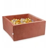 Mimii SUCHY BASEN KOJEC vaikams 90x90x40cm Soft Canyon Clay 400 piłek kwadrat