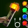 MINECRAFT NAKTINĖ LEMPA ŽAIDIMŲ KAMBARIO DEKOLAS MIGAMOJOJE USB naktinė lempa