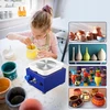 MINIATŪRINIAI DIY POTTERS WHEEL 2 SUKAMOSI LENTELĖS 8 MOLIO ĮRANKIAI 24W