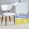 Minimalistinės baltos ergonominės kėdės, 2 vnt