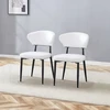Minimalistinės baltos ergonominės kėdės, 2 vnt