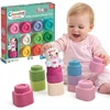 MINKŠČIŲ KALUKŲ RINKINYS 10 ELEMENTŲ BABY UNICORN VIENRAGIS CLEMMY CLEMENTONI
