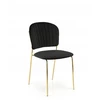 Minkšta kėdė juoda K499 Modern Halmar