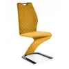 Minkšta kėdė K-442 Halmar Mustard, ant bėgių