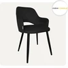 Atos Minkšta kėdė svetainei Milano Juodas Leg MG19 Modern Velvet