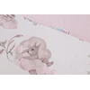 Minkšta kūdikio lovytės apsauga Babymam, 180x30 cm, Balta/Rožinė