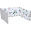 Minkšta kūdikio lovytės apsauga Babymam 180x30, pilka/balta