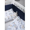 Minkšta kūdikio lovytės apsauga Babymam 180x30, mėlyna