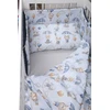 Minkšta kūdikio lovytės apsauga Babymam 180x30, mėlyna