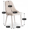 Mebel Elite Minkšta virtuvės audinio kėdė, skirta svetainei valgomajam Cashmere TORINO
