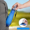 MINKŠTAS GERIMAS BUTELIS 500 ml SU RANKENE, SKIRTAS BĖGTI LENGVAM SPORTUI