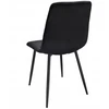 MINŠTA dygsniuota KĖDĖ VELVET aksominė moderni PIADO juoda JUMIhome