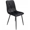 MINŠTA dygsniuota KĖDĖ VELVET aksominė moderni PIADO juoda JUMIhome