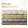 MIULEE 4 x Minkštas pagalvės užvalkalas 40x40 cm užtrauktukas miegamojo svetainei BEIGE QV