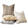 MIULEE 4 x Minkštas pagalvės užvalkalas 40x40 cm užtrauktukas miegamojo svetainei BEIGE QV