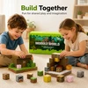 MIX MINECRAFT MAGNETINIAI BLOKAI - KUBAS 400 VNT. + 20 FIGURŲ