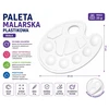 Miximport Paleta malarska paleta do mieszania farb plastikowa balta owalna 23x17 cm