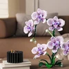 MJI 13115 Gėlių orchidėjų kaladėlės, 619 elementų - dekoratyvinis orchidėjų modelis