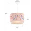 MOB Lampa sufitowa vaikams - Menenko 2 (rožinė + wielokolorowy)