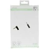 Mob. telefono kabelis DELTACO garso, 3.5mm-3.5mm kampinis, 1.0m, baltas lankstus / AUD-123