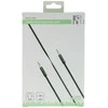 Mob. telefono kabelis DELTACO garso, 3.5mm-3.5mm, 1.0m, juodas lankstus / AUD-101