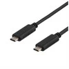 Mob. telefono kabelis DELTACO, USB 3.1, 1m, juodas / USBC-1054