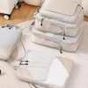 Modebelle KELIONIŲ LAGAMINŲ KREPŠIŲ PAKUOTĖS KOMPRESINĖS ORGANIZATORIUS 3 VIENŲ RINKINYS