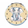Modernclock Laikrodis ścienny dla dziecka SŁONIK 30cm CICHY