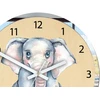 Modernclock Laikrodis ścienny dla dziecka SŁONIK 30cm CICHY