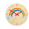 Modernclock Laikrodis ścienny do pokoju dziecka TĘCZA 30cm CICHY