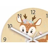 Modernclock Laikrodis ścienny Jelonek su kwiatami dla dziecka-CICHY