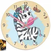 Modernclock Laikrodis ścienny ZEBERKA dla dziecka- CICHY 30cm