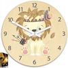 Modernclock Lew sieninis laikrodis vaikų kambariui modern LewIndianin