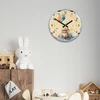 Modernclock Vaikiškas sieninis laikrodis Triušis su balionu 30cm HAPPY