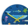 Modernclock Vaikiškas sieninis laikrodis Animals of the ocean