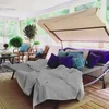 Modernhome Dvivietė lauko gulto-supynės su stogeliu, 220kg