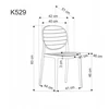 Moderni kėdė K529 Juodas Natural Halmar Scandinavian