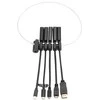 Modulinis HDMI adapterių rinkinys DELTACO, USB- C, mDP, DP, Mini, Micro, juodas / HDMI-AR10 / 1902496
