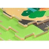 Mokomasis grindų kilimėlis 120x120 Storo putplasčio dėlionės 4 vnt. Humbi Miesto gatvės Miesto keliai